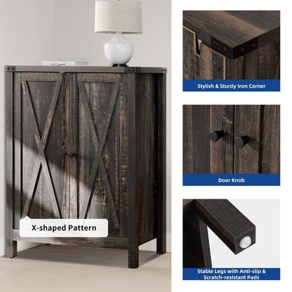 Mobiletto portascarpe Moasis a 5 ripiani con 20 paia di scarpe e doppie ante per ingresso