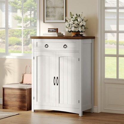 Mobiletto portascarpe Moasis a 5 ripiani con 20 paia di scarpe e doppie ante per ingresso