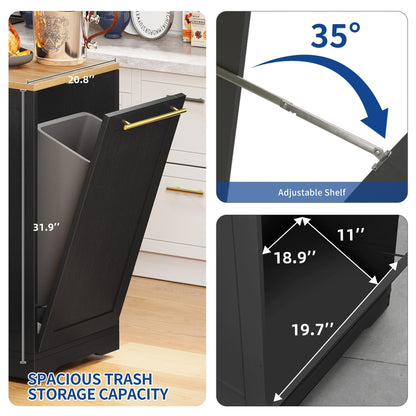 Carrello da cucina portatile con isola mobile da cucina Moasis da 53 pollici