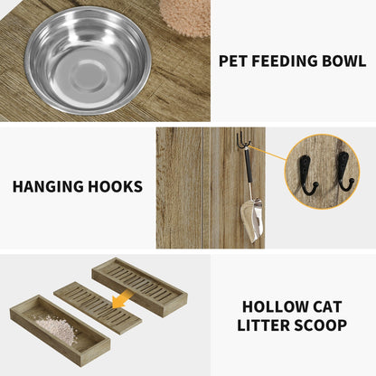 Moasis Doppia Lettiera per Gatti con Tiragraffi e Albero per Gatti