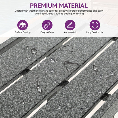 Tavolo da bar con ruote Moasis Patio in metallo