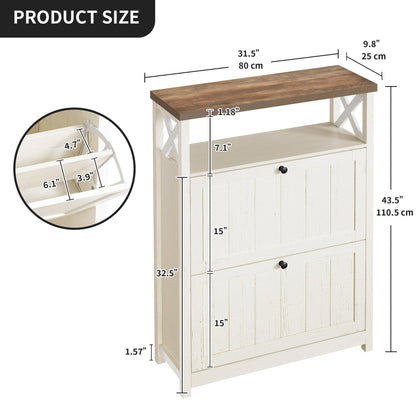 Moasis Scarpiera con 2 scomparti per ingresso e corridoio