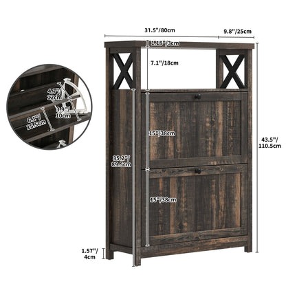 Moasis Scarpiera con 2 scomparti per ingresso e corridoio