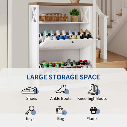 Moasis Scarpiera con 2 scomparti per ingresso e corridoio