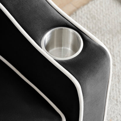 Divano letto singolo convertibile moderno 70.86 3 in 1 con schienale regolabile e porta di ricarica USB per soggiorno