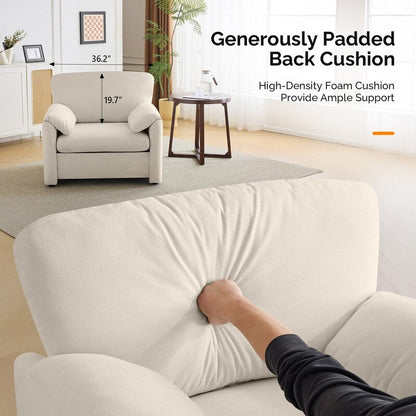 Poltrona moderna con orecchie di elefante, divano decorativo, seduta comoda per soggiorno e camera da letto