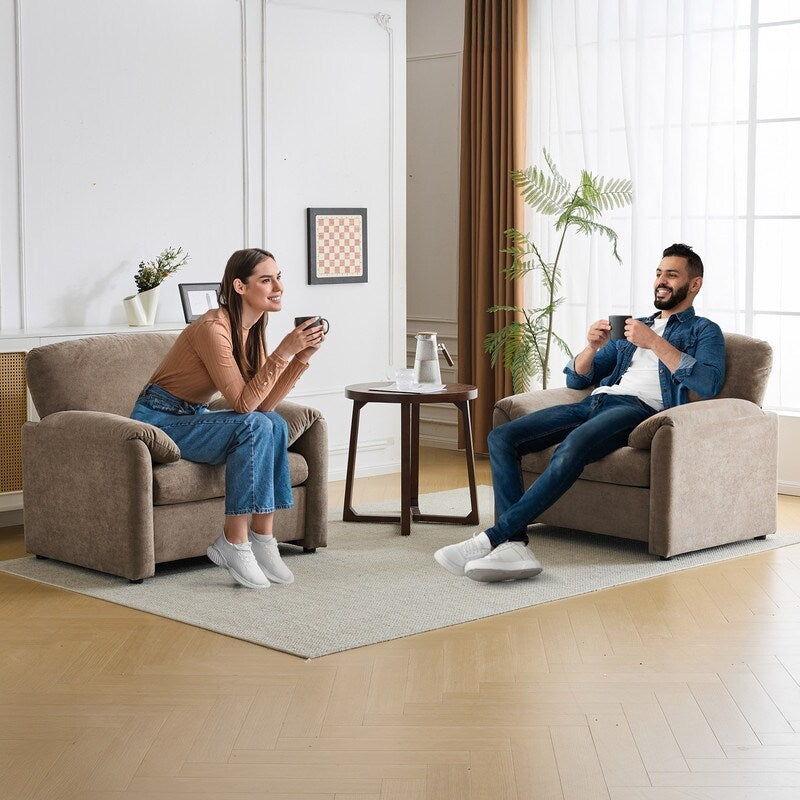 Poltrona moderna con orecchie di elefante, divano decorativo, seduta comoda per soggiorno e camera da letto