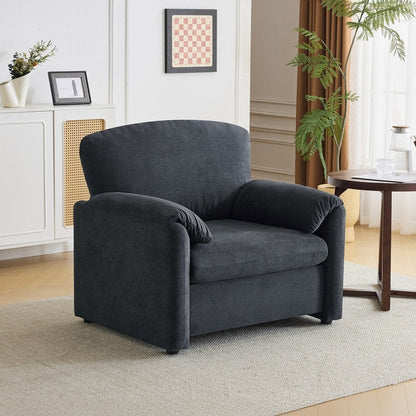 Poltrona moderna con orecchie di elefante, divano decorativo, seduta comoda per soggiorno e camera da letto