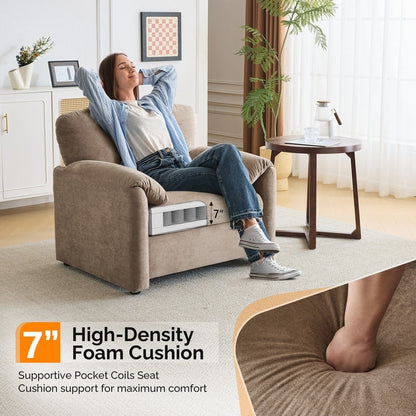 Poltrona moderna con orecchie di elefante, divano decorativo, seduta comoda per soggiorno e camera da letto