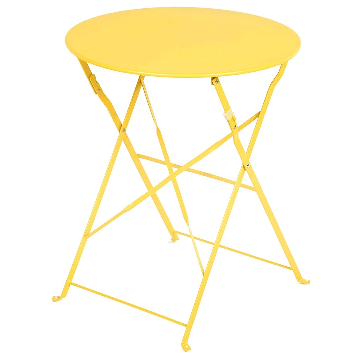 Set da bistrot pieghevole in metallo da 3 pezzi, set da conversazione per esterni/interni resistente alle intemperie per patio, cortile, giardino