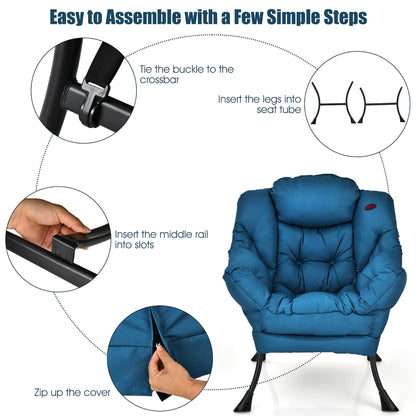 Poltrona moderna Lazy Chair Accent Lounge Chair Divano singolo