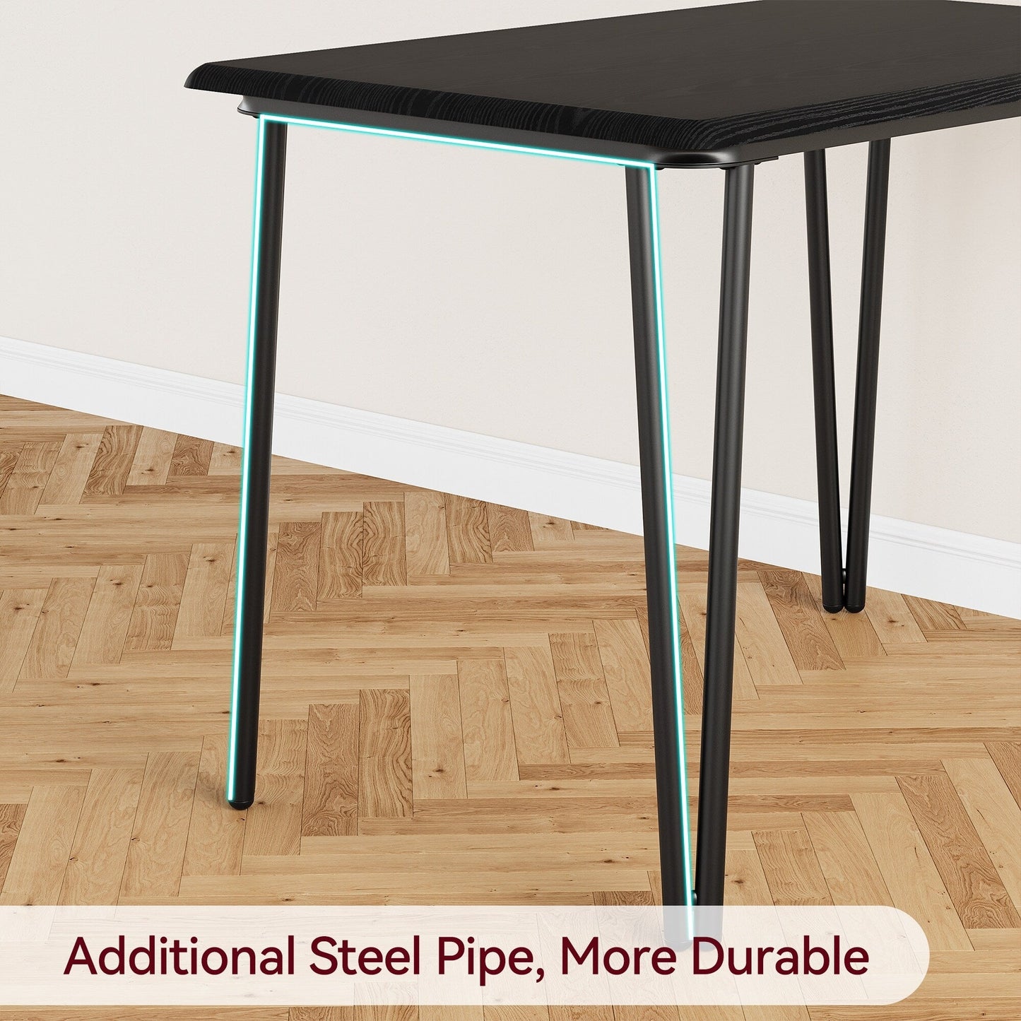 Set da pranzo moderno per cucina e sala da pranzo - 3 pezzi