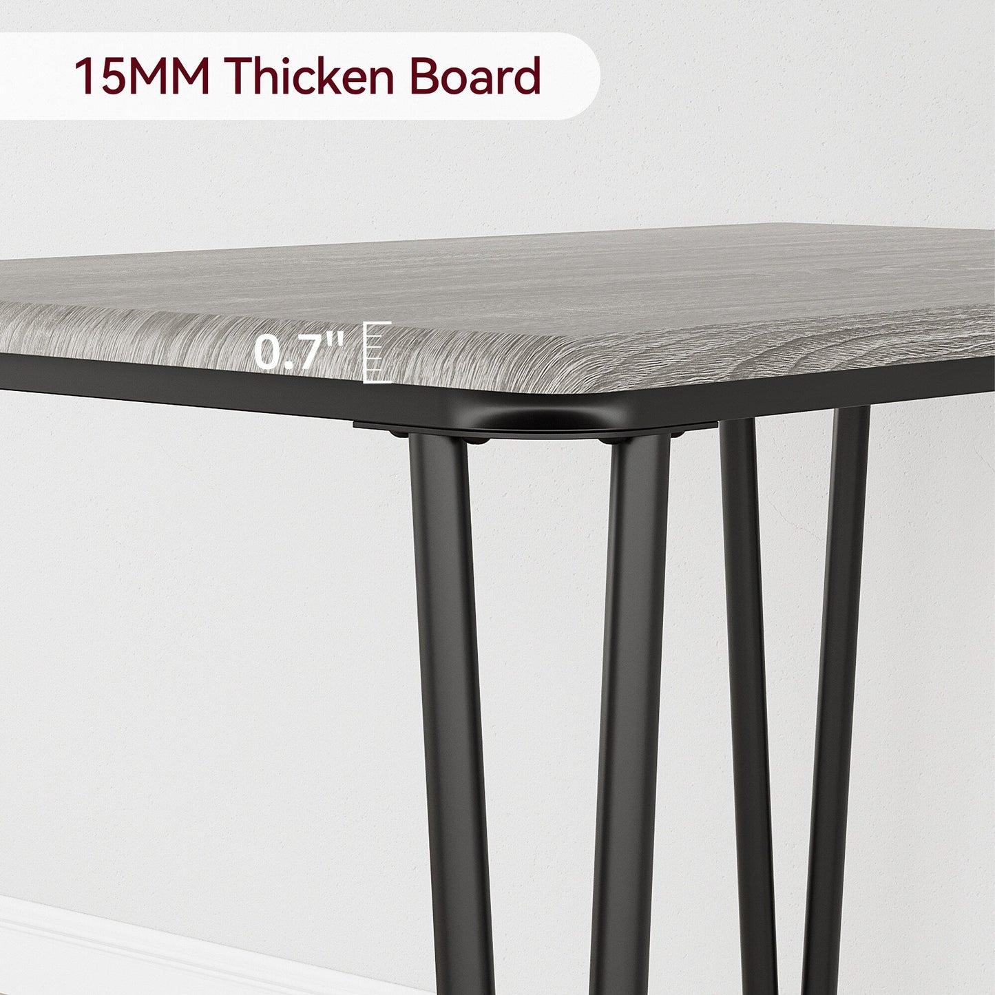 Set da pranzo moderno per cucina e sala da pranzo - 3 pezzi