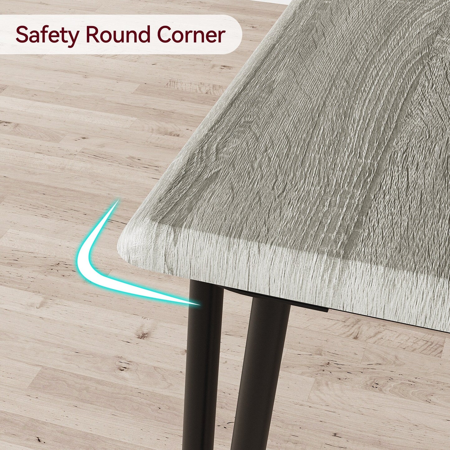 Set da pranzo moderno per cucina e sala da pranzo - 3 pezzi