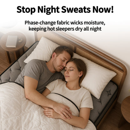 Materasso Modland Hybrid Medium Euro Top da 14 pollici, materasso a molle insacchettate in una scatola