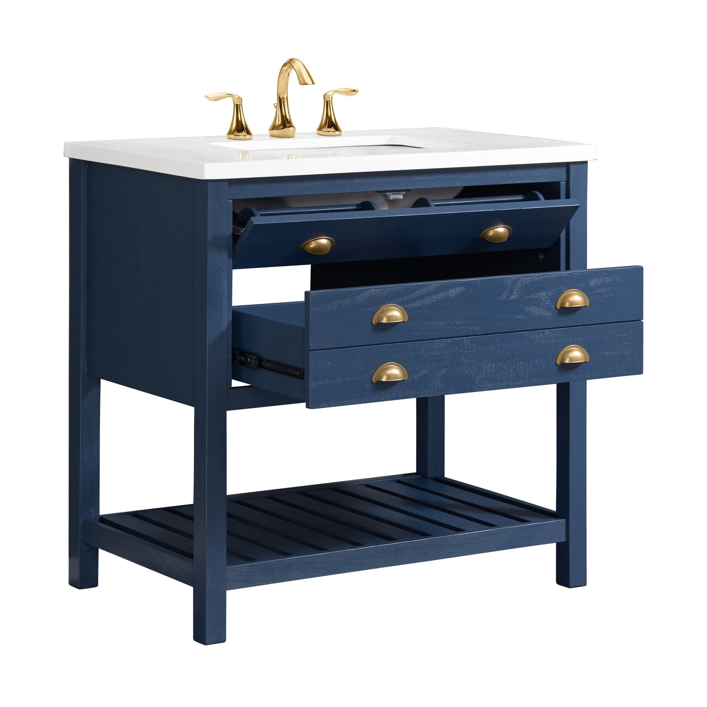 Mobile bagno singolo Monterey 37 Farmhouse con piano
