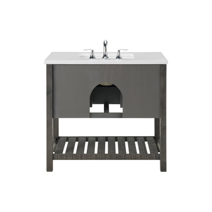 Mobile bagno singolo Monterey 37 Farmhouse con piano