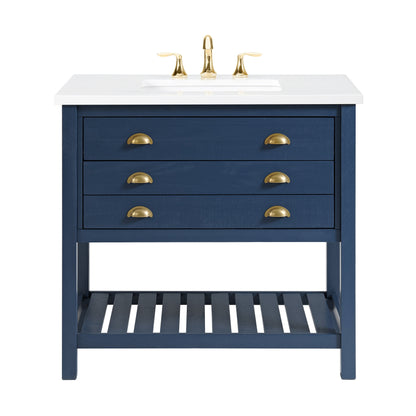 Mobile bagno singolo Monterey 37 Farmhouse con piano