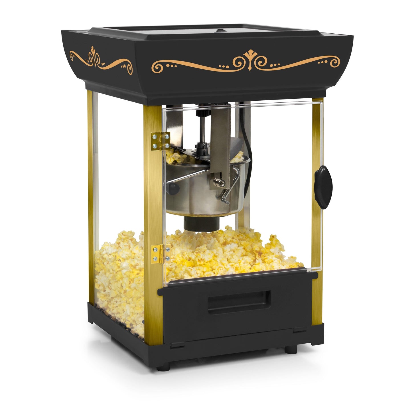 Bollitore da 2,5 once in stile cinema, carrello per popcorn da 10 tazze e 48 pollici