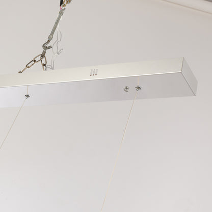Lampadario a LED in acciaio inossidabile di lusso nordico con luci a sospensione per sala da pranzo