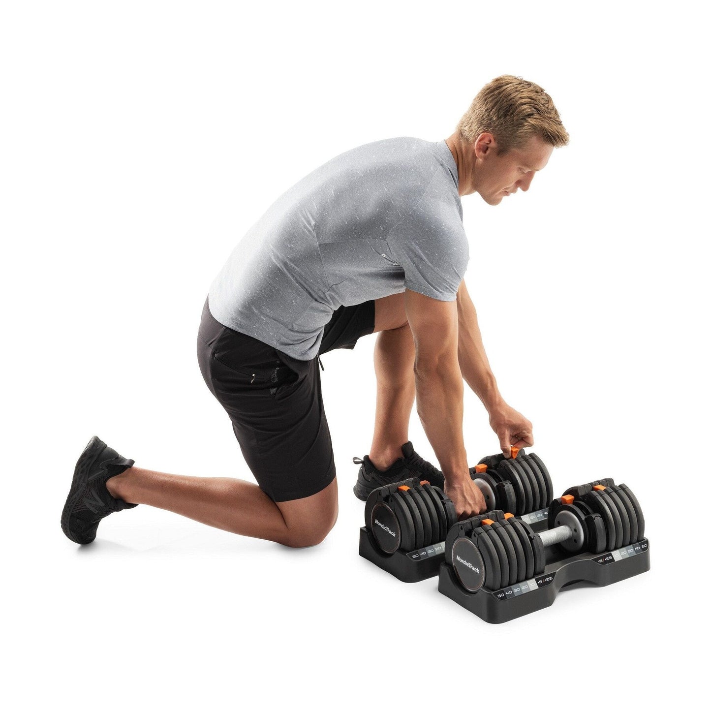 Set di manubri NordicTrack da 55 libbre con selezione del peso