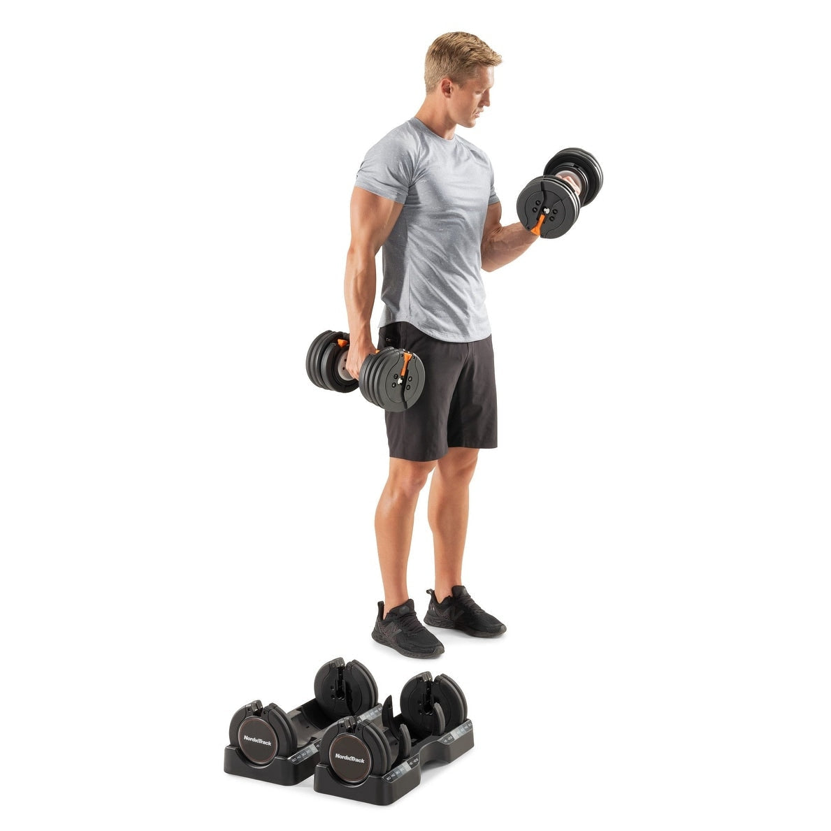 Set di manubri NordicTrack da 55 libbre con selezione del peso