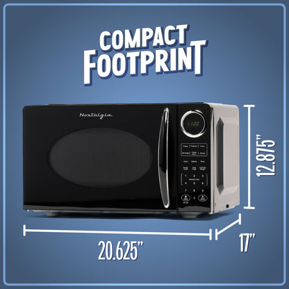 Forno a microonde da banco Nostalgia Retro da 0,9 piedi cubi