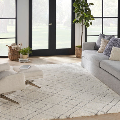 Tappeto geometrico astratto in pelo ultra morbido di Nourison, lussuoso