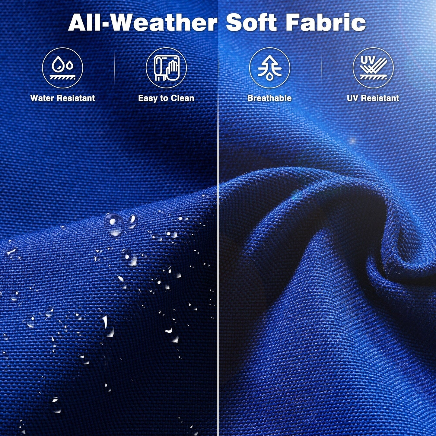 Set da conversazione OVIOS da 5 pezzi con schienale alto in vimini per patio