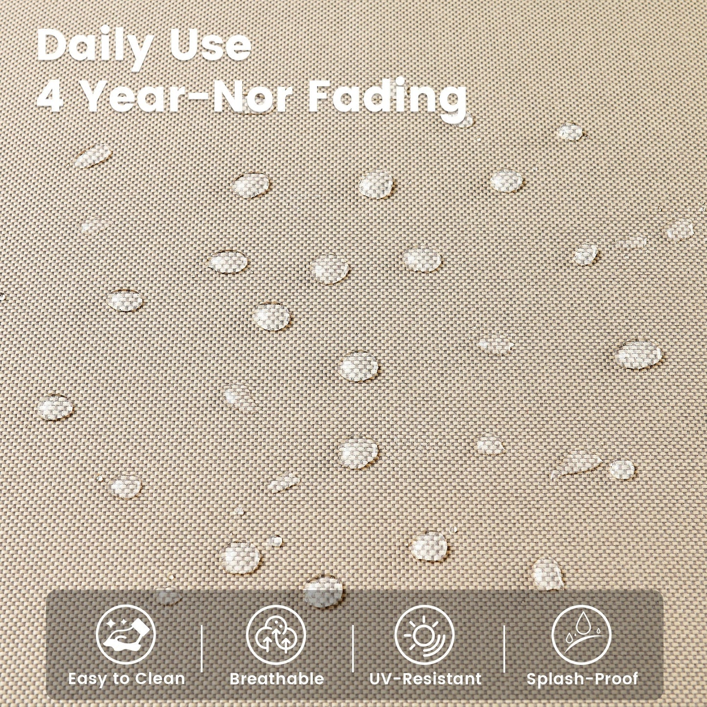 Set di 9 sedie girevoli in vimini per esterni OVIOS con tavolo da fuoco