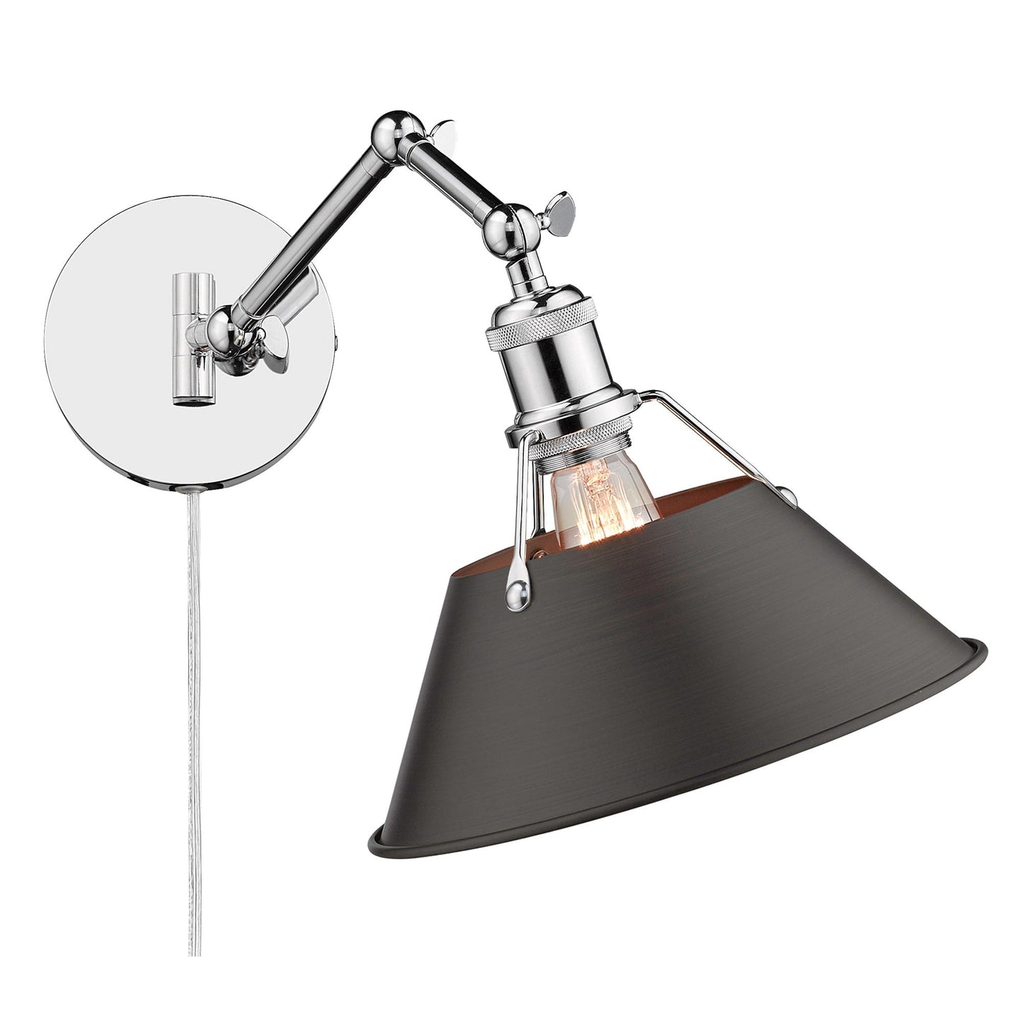 Applique da parete snodabile Orwell a 1 luce