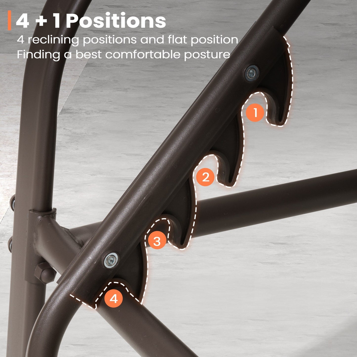 Sedia a sdraio regolabile per esterni con cuscino da spiaggia e piscina