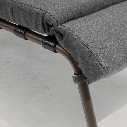 Sedia a sdraio regolabile per esterni con cuscino da spiaggia e piscina