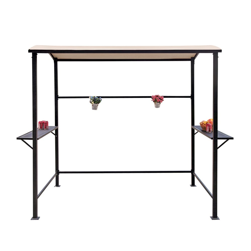 Gazebo per barbecue con struttura in acciaio da esterno, 5 piedi x 8 piedi