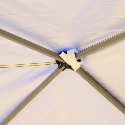 Tendalino pieghevole Outsunny Heavy Duty con telaio robusto, tetto anti-UV, borsa per il trasporto per patio, cortile, spiaggia, giardino