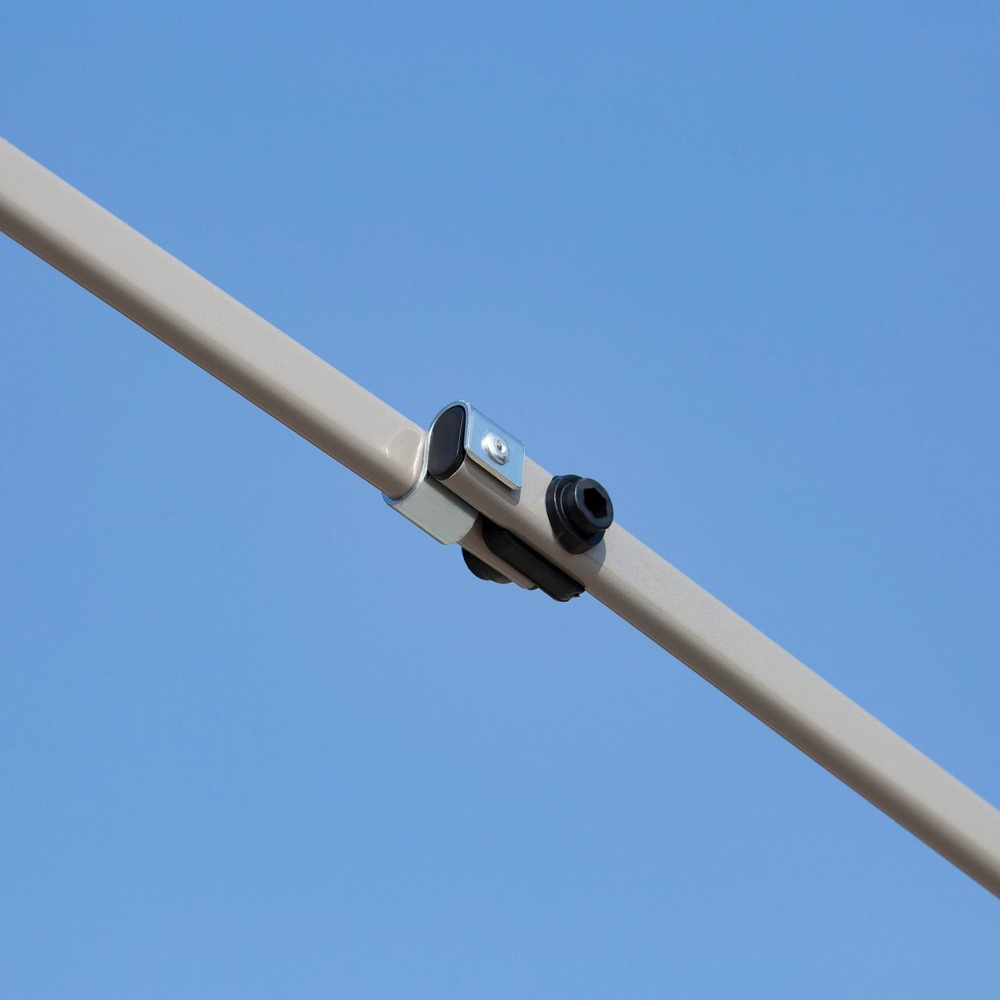 Tenda parasole Outsunny Pop Up Canopy da 12' x 12', pieghevole istantanea, con rete laterale in rete, altezza regolabile su 3 livelli