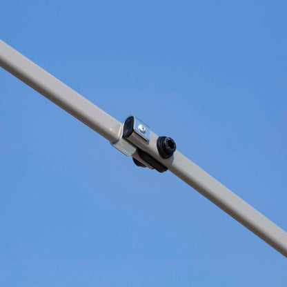 Tenda parasole Outsunny Pop Up Canopy da 12' x 12', pieghevole istantanea, con rete laterale in rete, altezza regolabile su 3 livelli