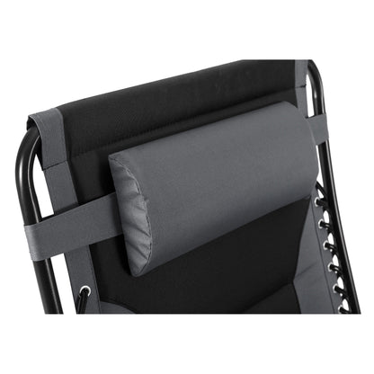 Poltrona reclinabile regolabile con braccioli larghi e portabicchieri, imbottita, oversize XL, a gravità zero - N/D