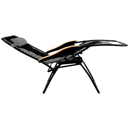 Poltrona reclinabile regolabile con braccioli larghi e portabicchieri, imbottita, oversize XL, a gravità zero - N/D