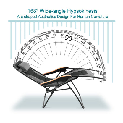 Poltrona reclinabile regolabile con braccioli larghi e portabicchieri, imbottita, oversize XL, a gravità zero - N/D