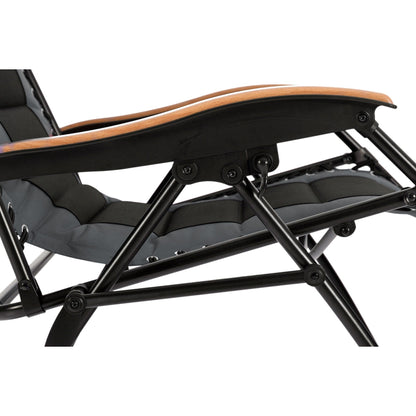 Poltrona reclinabile regolabile con braccioli larghi e portabicchieri, imbottita, oversize XL, a gravità zero - N/D