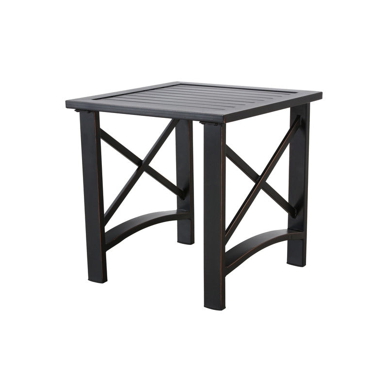 PATIO FESTIVAL - Set da conversazione con sedia a dondolo da esterno da 3 pezzi con cuscini