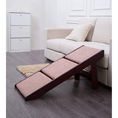 PAWLAND Scale pieghevoli portatili 2 in 1 per cani e gatti, cucce alte, gradini per cani, sgabello per animali domestici facile da salire