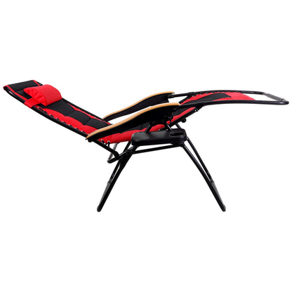 Poltrona reclinabile regolabile con braccioli larghi e portabicchieri, imbottita, oversize XL, a gravità zero - N/D