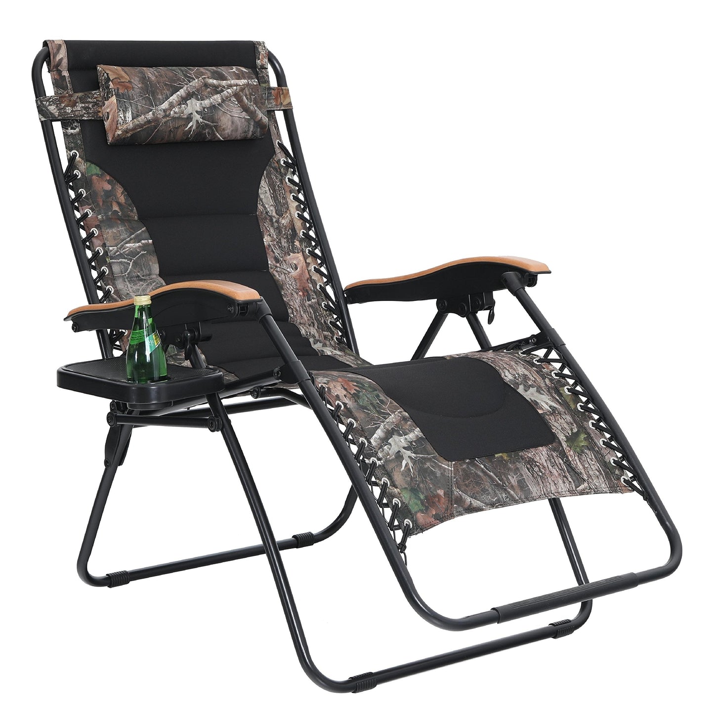 Poltrona reclinabile regolabile con braccioli larghi e portabicchieri, imbottita, oversize XL, a gravità zero - N/D