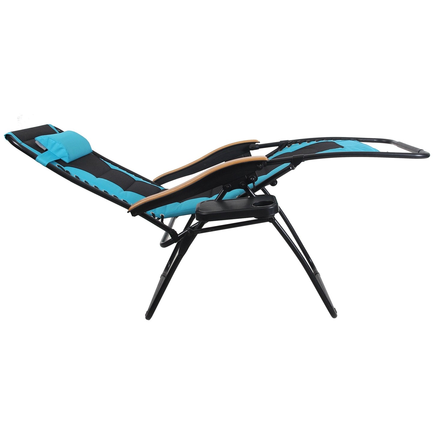 Poltrona reclinabile regolabile con braccioli larghi e portabicchieri, imbottita, oversize XL, a gravità zero - N/D