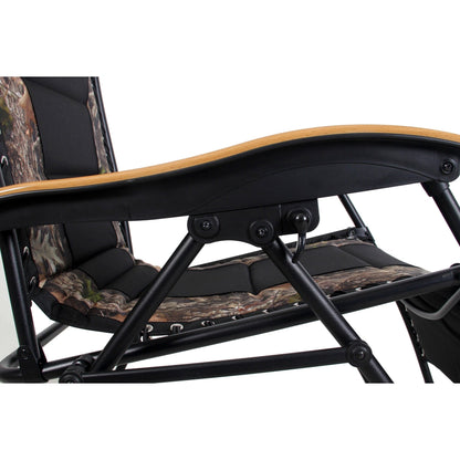 Poltrona reclinabile regolabile con braccioli larghi e portabicchieri, imbottita, oversize XL, a gravità zero - N/D