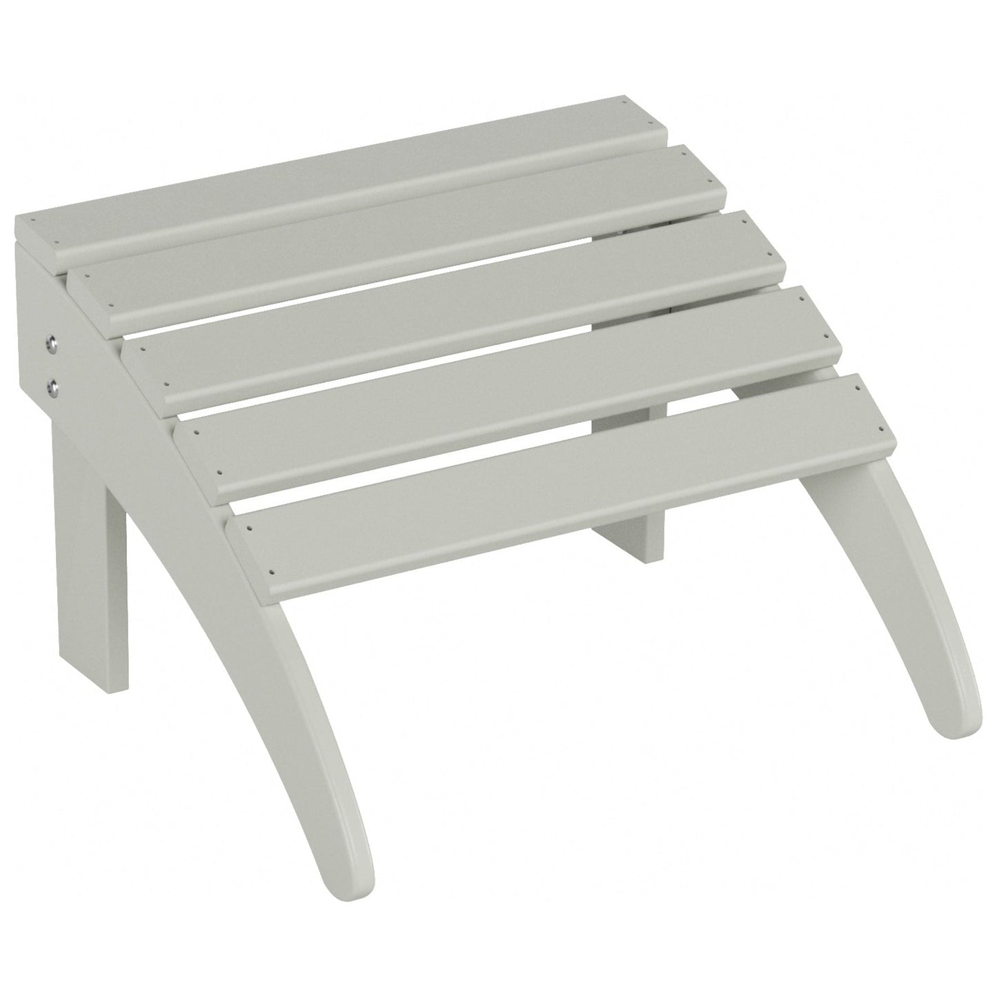 Sedia Adirondack pieghevole per esterni e patio Polytrends Laguna HDPE, adatta a tutte le stagioni, con pouf (set da 2 pezzi)