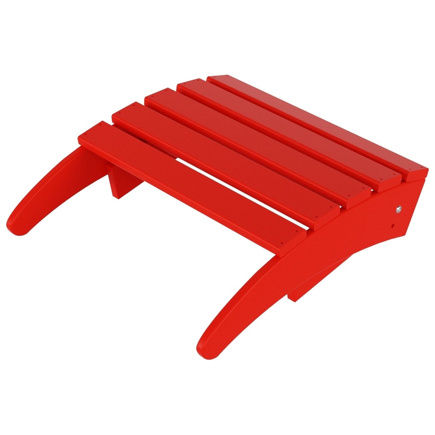 Sedia Adirondack pieghevole per esterni e patio Polytrends Laguna HDPE, adatta a tutte le stagioni, con pouf (set da 2 pezzi)