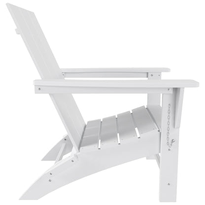 Sedia Adirondack pieghevole moderna ed ecologica per uso commerciale e residenziale, adatta a tutte le condizioni atmosferiche, Polytrends Shoreside